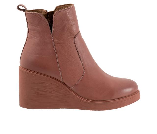Women's Bueno Laura Booties in Rose Brown color