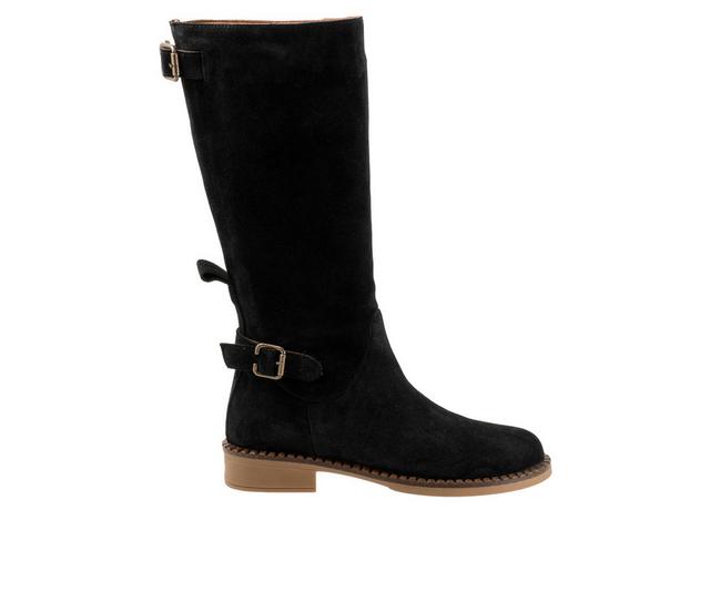 Women's Bueno Ozzie Booties in Black Suede color