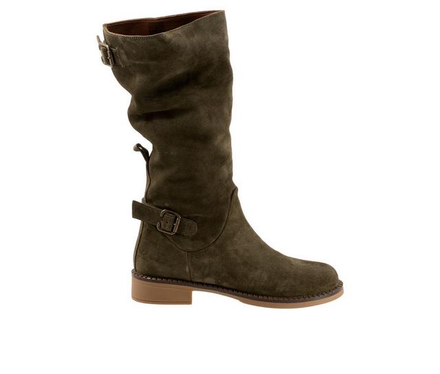 Women's Bueno Ozzie Booties in Dark Khaki Sue color