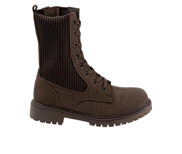 Women's Bueno Stella Booties in Brown Nubuck color