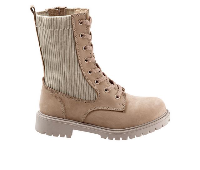 Women's Bueno Stella Booties in Taupe Nubuck color