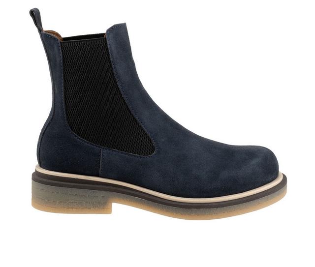 Women's Bueno Wanda Booties in Navy Suede color