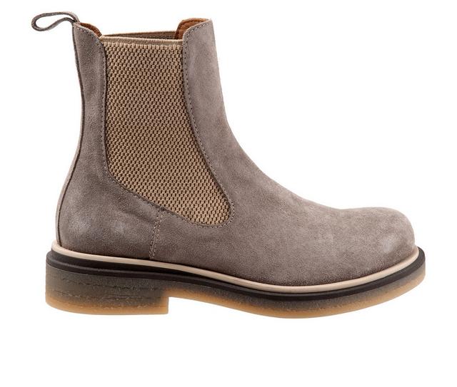 Women's Bueno Wanda Booties in Taupe Suede color