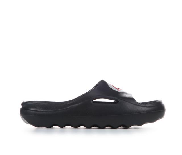 Kids' Jordan Big Kid Hydrip Slides in Black/Red/White color