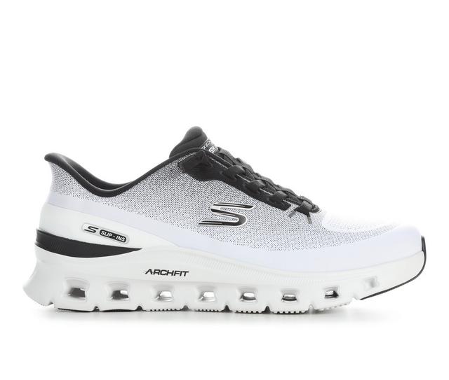 Men's Skechers 233110 Gldstep Archfit Walking Shoes in White/Black color