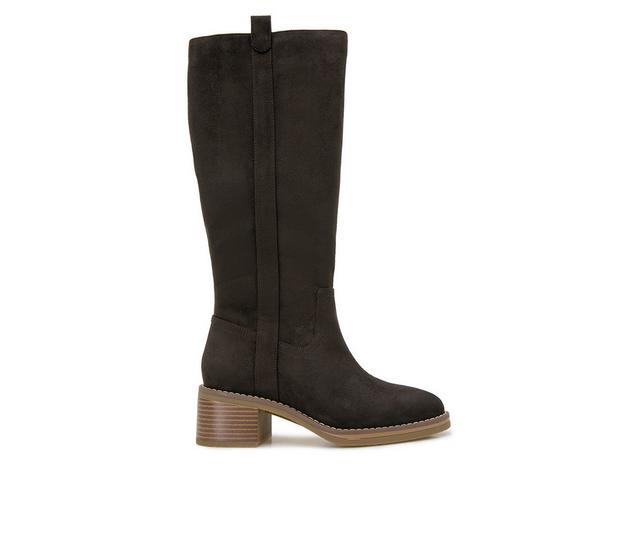 Women's KENSIE Naomi Knee High Boots in Dark Brown color