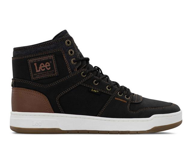 Men's Lee Footwear Daybreaker HI in Black/Brit Tan color