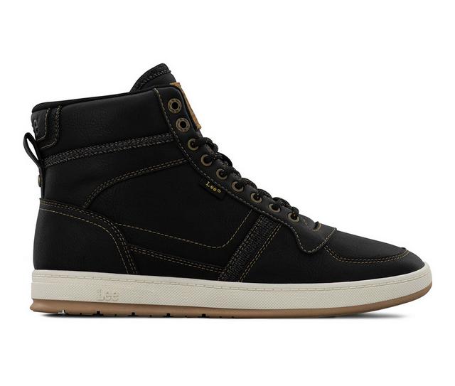 Men's Lee Footwear Dayton Sneakers in Black/Tobacco color