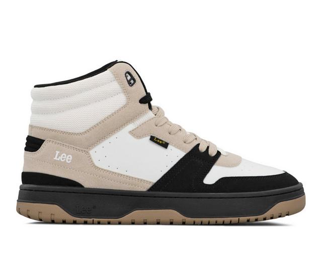 Men's Lee Footwear Fast Lane Mid in Wint WT/Nat Blk color