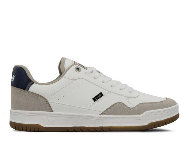 Men's Lee Footwear Marcus in White/Dove/Navy color