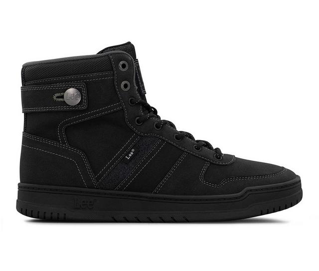 Men's Lee Footwear Noah HI in Black color
