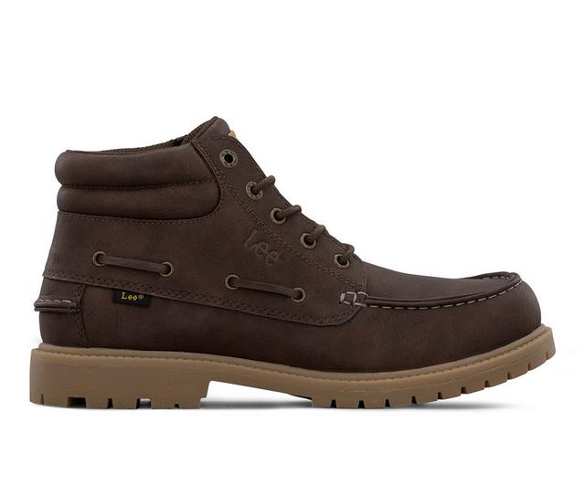 Men's Lee Footwear Rowan Hiking Boots in Chocolate/Brown color
