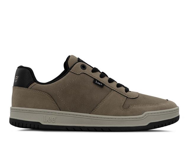 Men's Lee Footwear Specter Too Sneakers in Driftwood/Black color