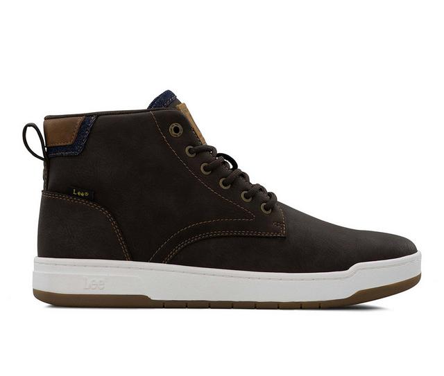 Men's Lee Footwear Spencer Sneakers in BlkConBrit color