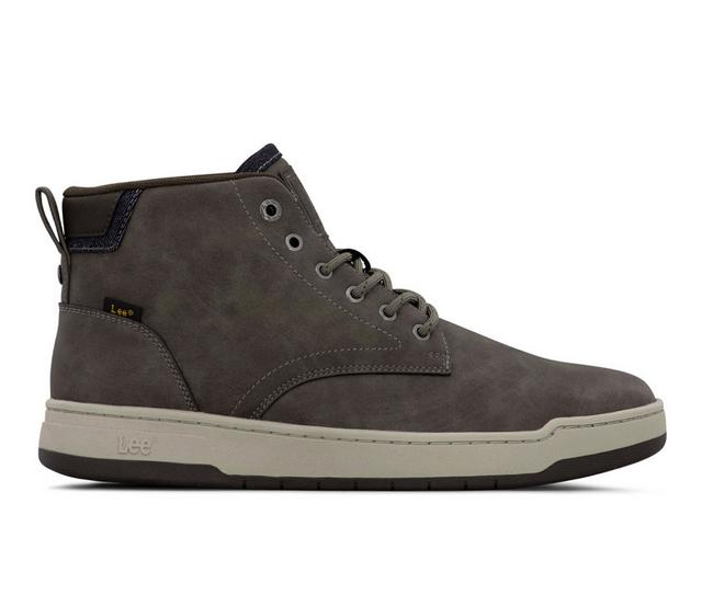 Men's Lee Footwear Spencer Sneakers in Blk Denim/Cocoa color