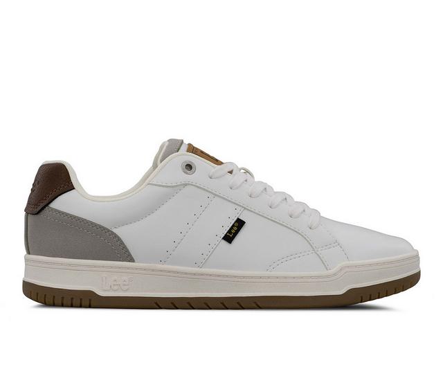 Men's Lee Footwear Streeter Sneakers in WIWHT/CCOG color