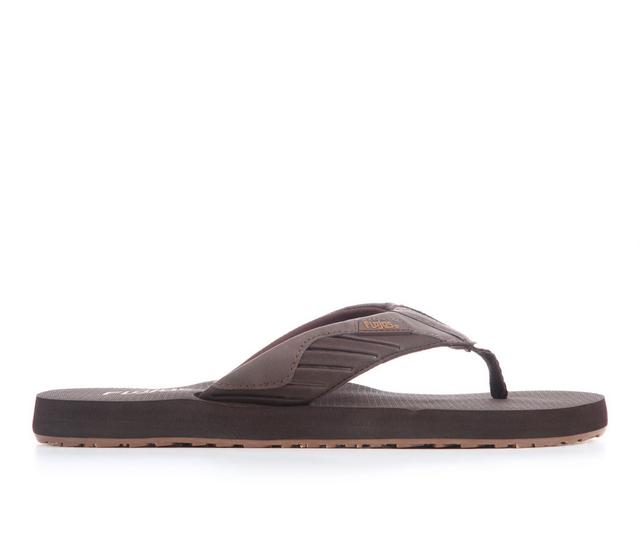 Flojos Ancho Flip-Flops in Brown Gum color