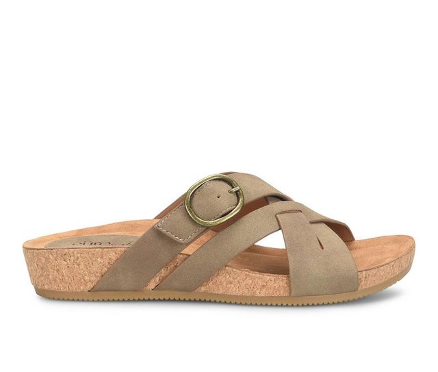 Women's EuroSoft Grainger Footbed Sandals in Stone color