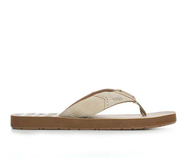 Men's Flojos Soga Flip-Flops in Tan color