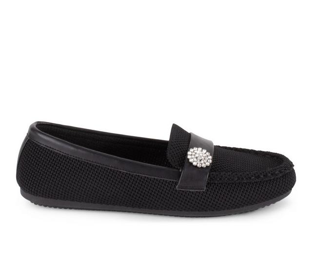 Women's Gloria Vanderbilt Jewel Loafers in Black color