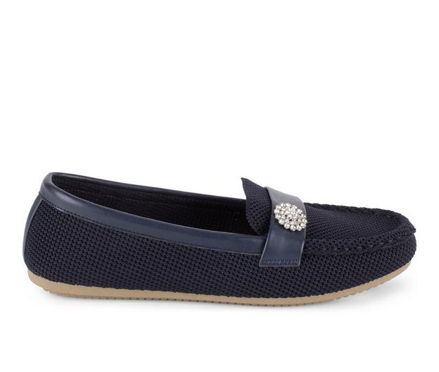 Women's Gloria Vanderbilt Jewel Loafers in Navy color
