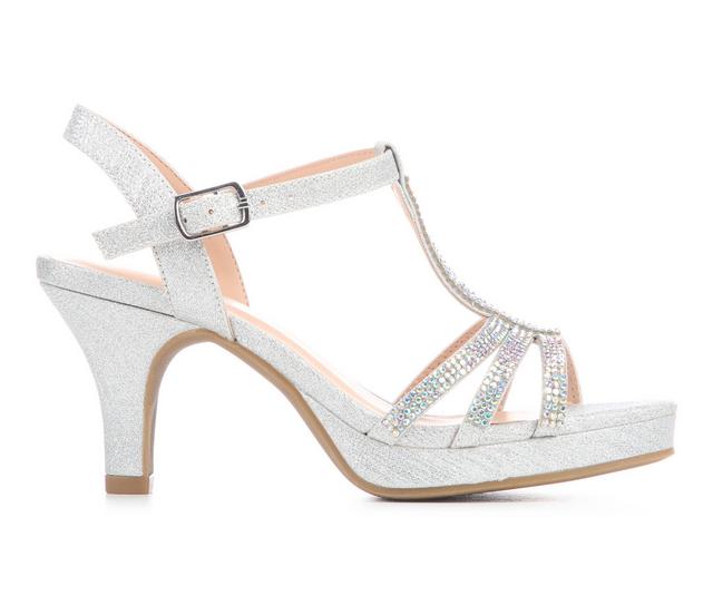 Girls' Soda Little Kid & Big Kid Ella Dress Shoes in Silver Thread color