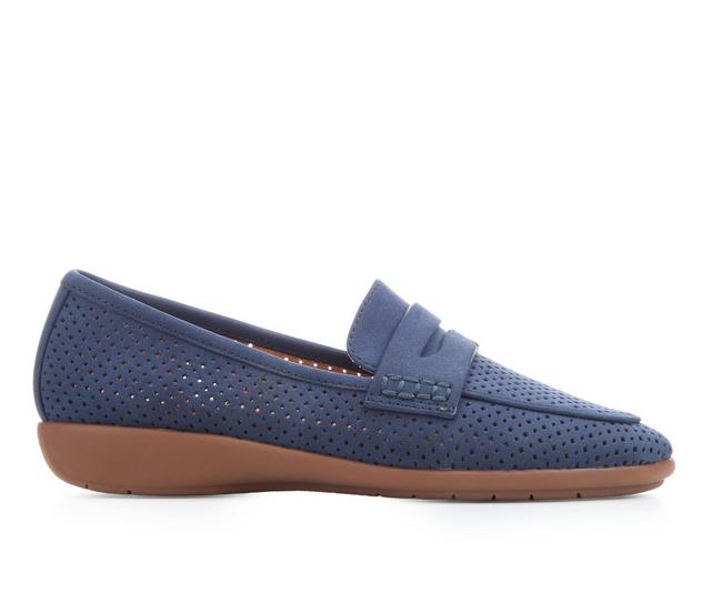 Women's Cliffs by White Mountain Samson Loafers in Navy color