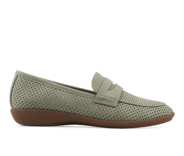 Women's Cliffs by White Mountain Samson Loafers in Sage color