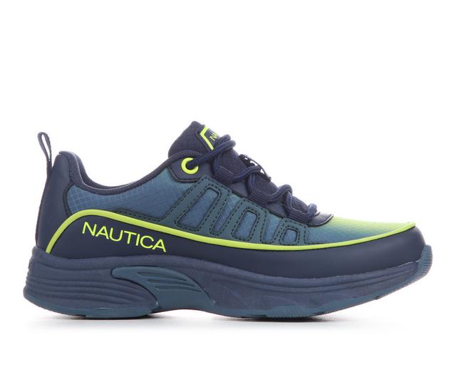 Kids' Nautica Little Kid & Big Kid Mezze 2 Sneakers in Navy/Lime color