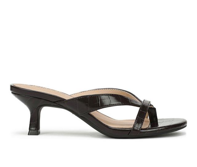 Women's LifeStride Navine Dress Sandals in Dark Chocolate color