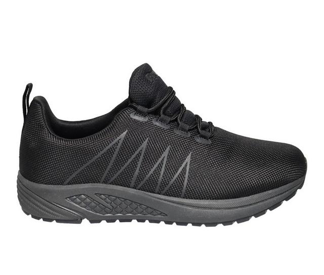 Men's Propet Tour Knit Trek in Obsidian Black color