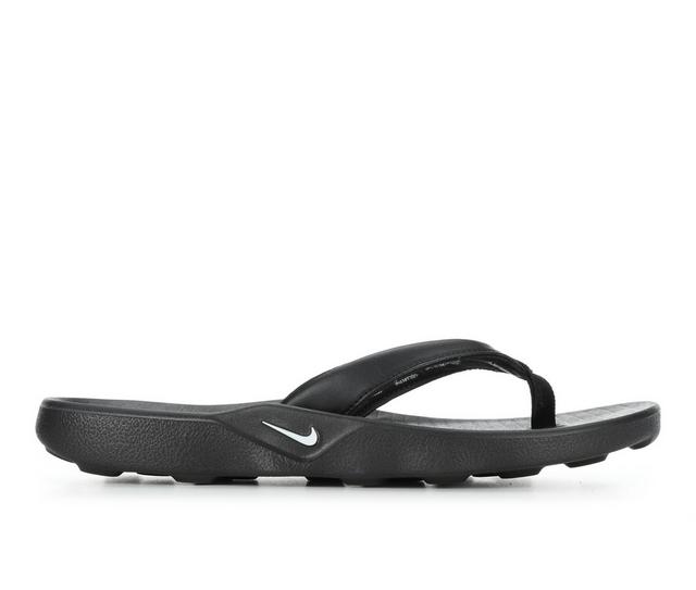 Women's Nike Marina Sport Slides in Black/White color