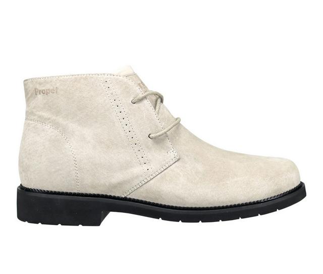 Women's Propet Harlee Booties in Taupe color