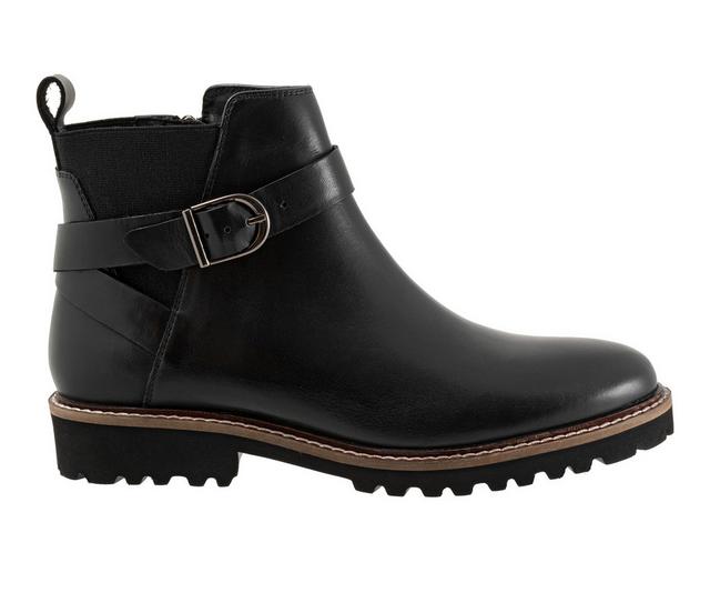 Women's Softwalk Ina Booties in Black color