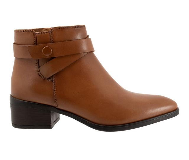 Women's Softwalk Lira Booties in Luggage color