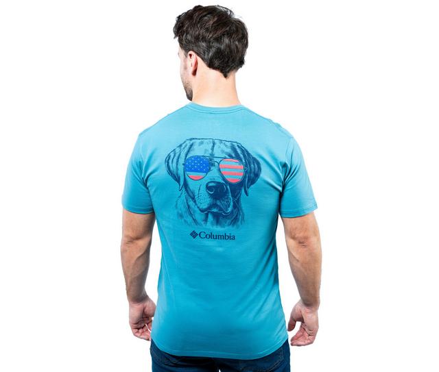 Columbia Flag Fletcher Long Sleeve Tee in CANYON BLUE color