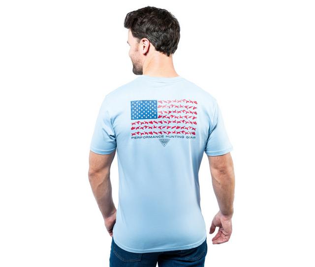 Columbia Ather Short Sleeve Tee in RIPPLE BLUE color