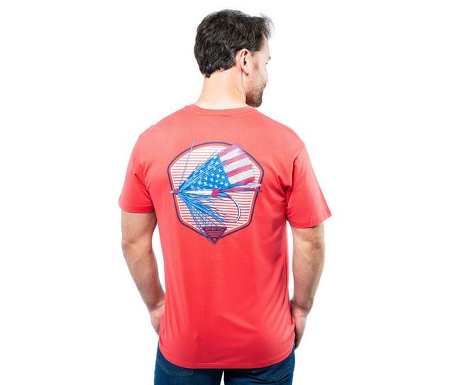 Columbia Gigante Short Sleeve Tee in SUNSET RED color