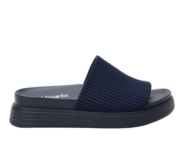 Women's ALEGRIA Akimi Platform Sandals in Navy color