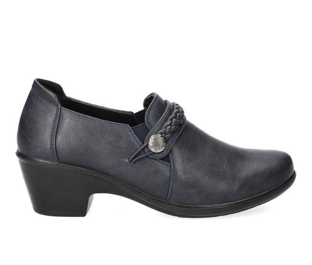 Women's Easy Street Amber Booties in Navy color