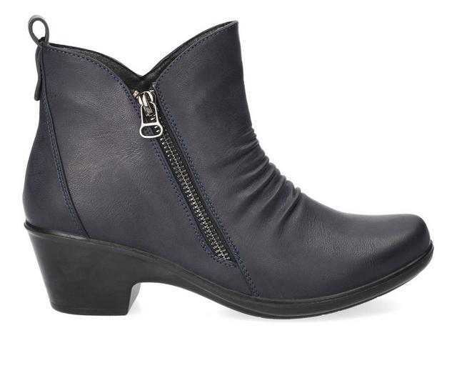 Women's Easy Street Jeanie Booties in Navy color