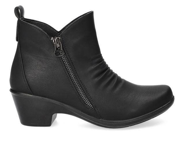 Women's Easy Street Jeanie Booties in Black color