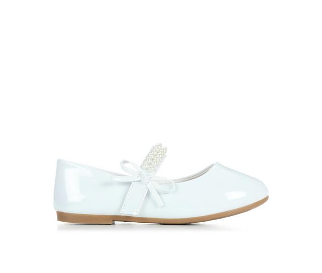 Girls' Kensie Girl Little Kid & Big Kid Patent Bow Flats in White Patent color