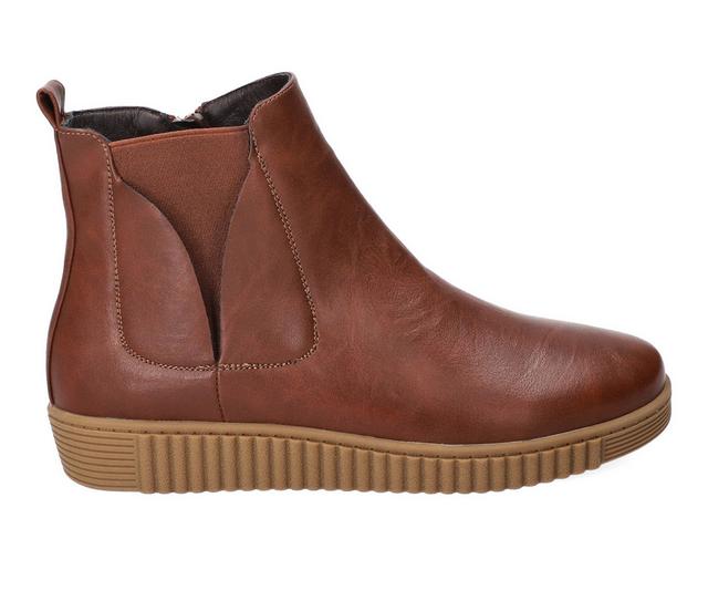 Women's Easy Street Wyatt Booties in Tan color