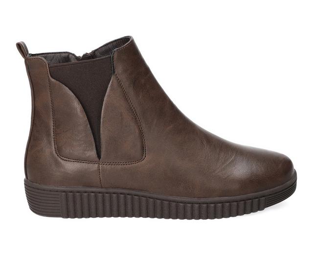 Women's Easy Street Wyatt Booties in Brown color