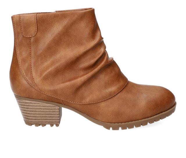 Women's Easy Street Ambrose Booties in Tan color