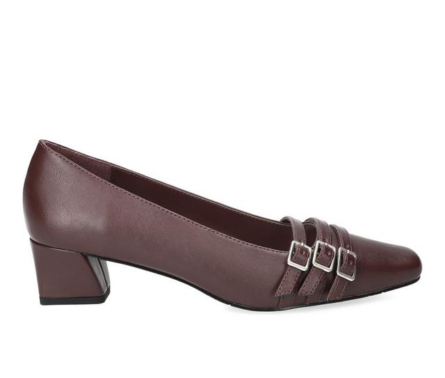 Women's Easy Street Enya Shoes in Burgundy color