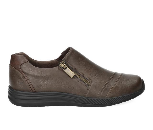 Women's Easy Street Karol Slip-ons in Brown/Mid Brown color