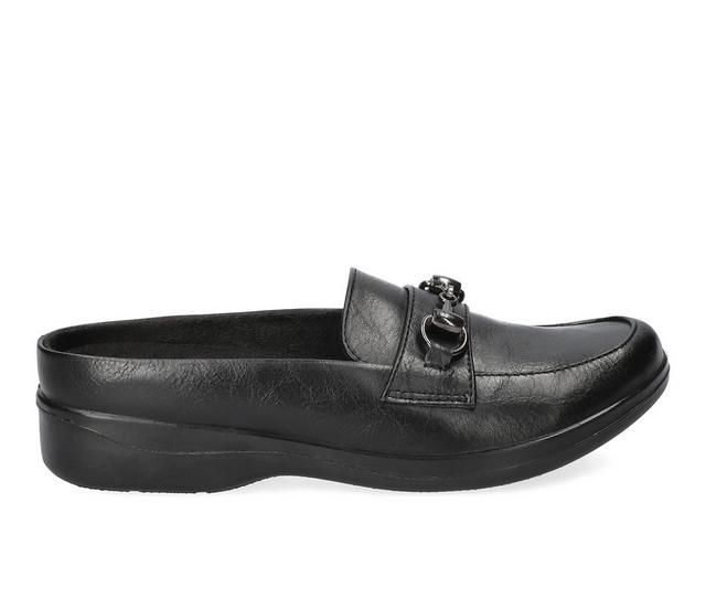 Women's Easy Street Nell Clogs in Black color