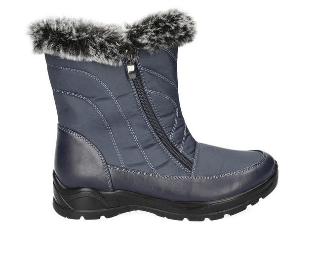Women's Easy Street Portland Winter Boots in Navy color